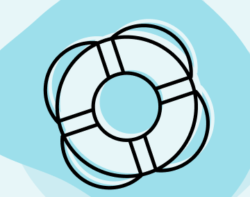 a life preserver representing help